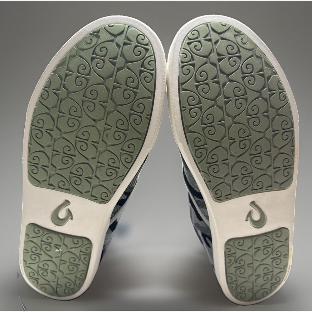 OluKai Pehuea Pa'i Gray Camo Slip On Sneakers Women 8.5 20360-GHKE - Picture 7 of 8